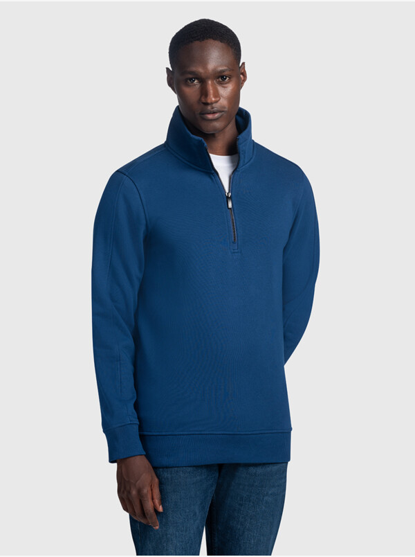 Yale Half-zip sweater, Estate blue