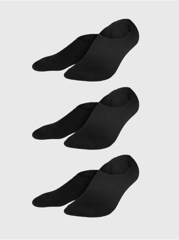 Palma Sneaker Sokken, 3-pack Zwart