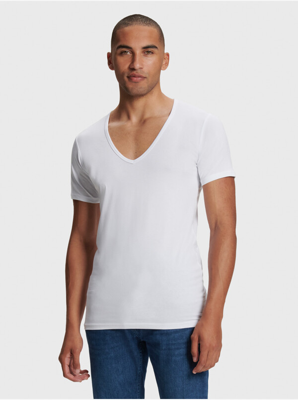 Milano T-shirt, 2-pack Wit