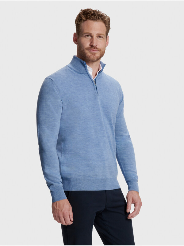 Aspen Merino pullover, Sky blue