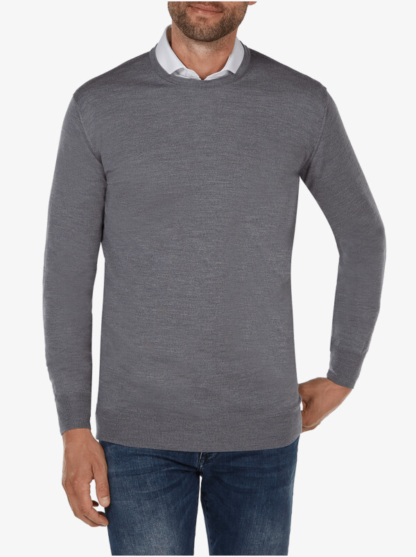 Ontario Crewneck pullover, Mid grey