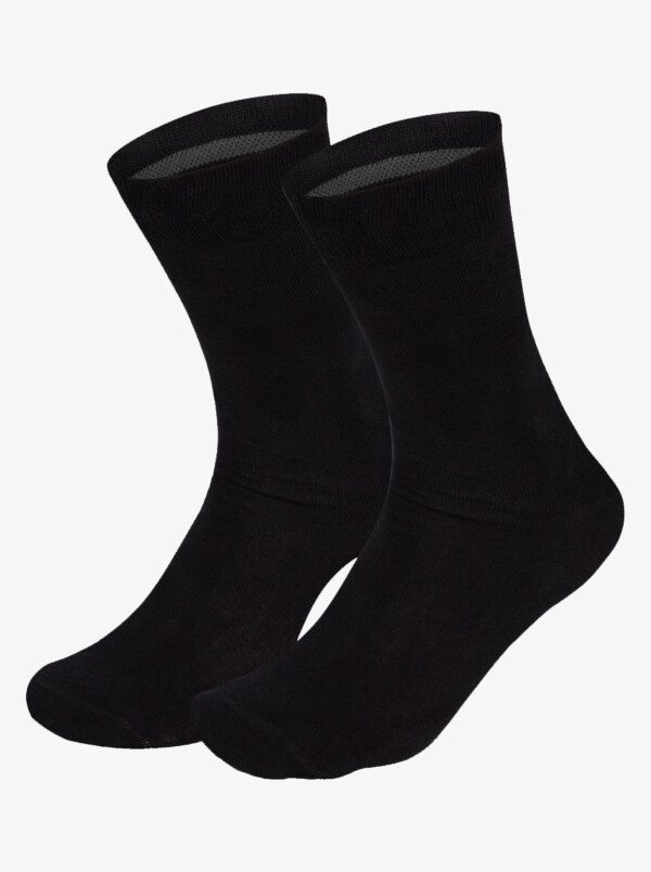 Zwarte lange naadloze comfortabele Girav Oxford heren sokken