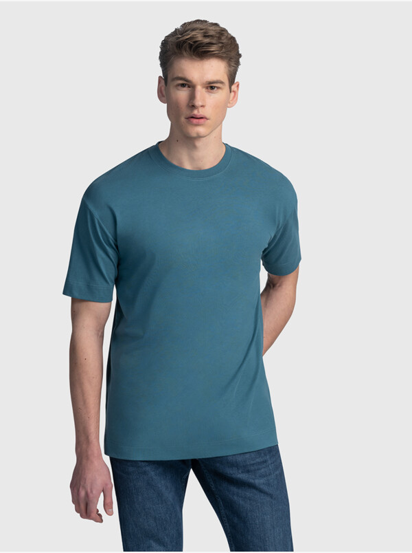 Ohio oversized T-Shirt, Metal blue
