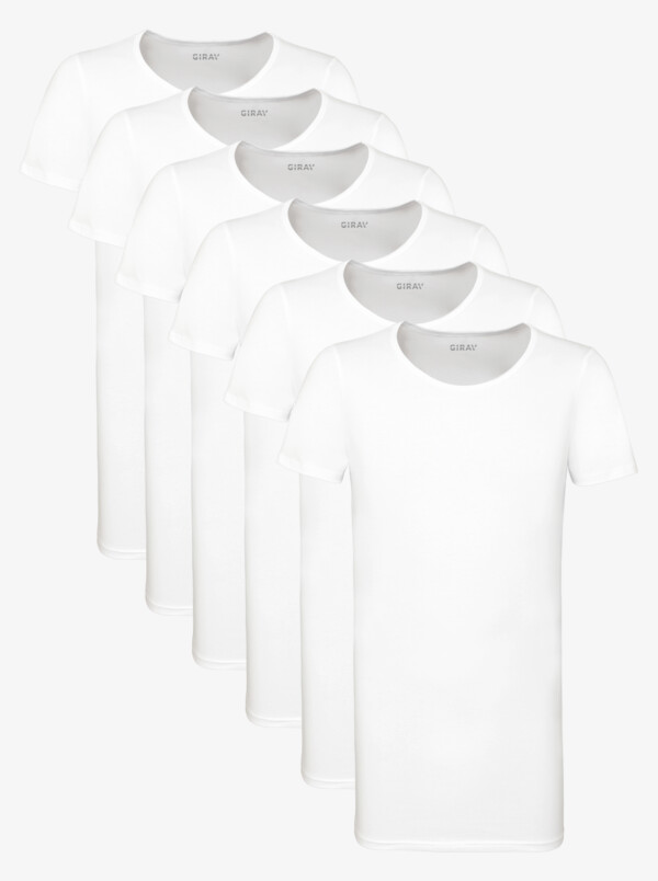 SixPack Jakarta T-shirts, 6-pack White