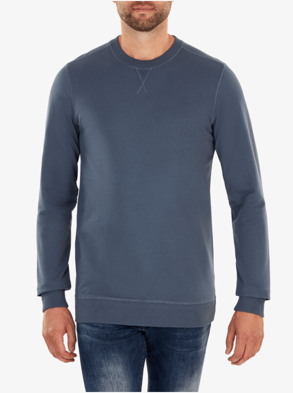 Princeton Lichtgewicht Sweater, Stone blue